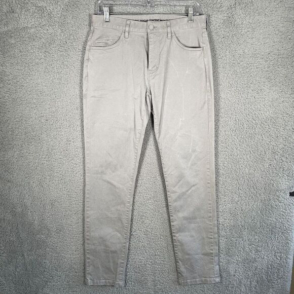 Rhone Gray Mens Everday Twill 5 Pocket Pant Size 30X32 Slim Straight - Picture 1 of 13